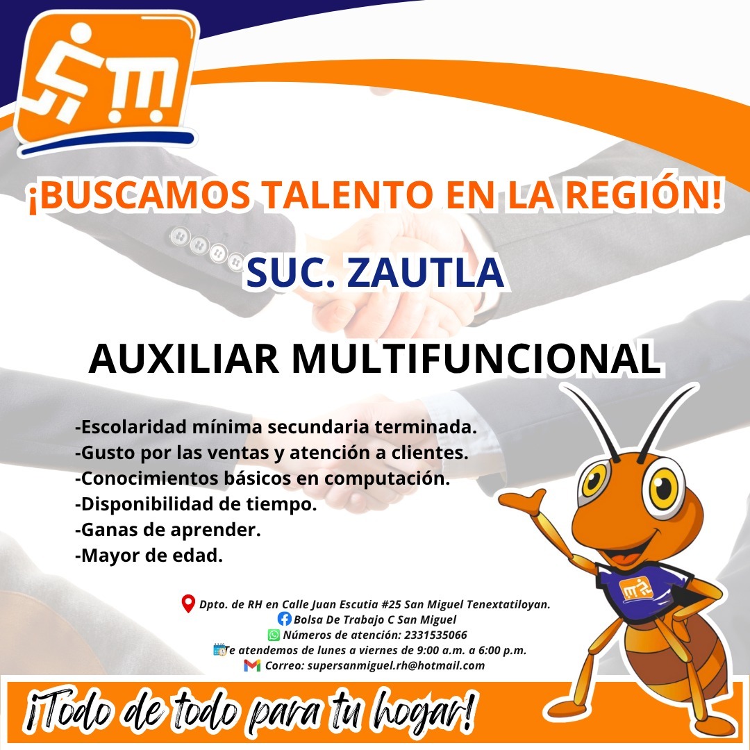 Vacante en Zautla